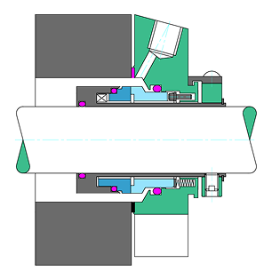 Single Cartridge Mechanical Seals Drawing | Cosmos Seals
            class=